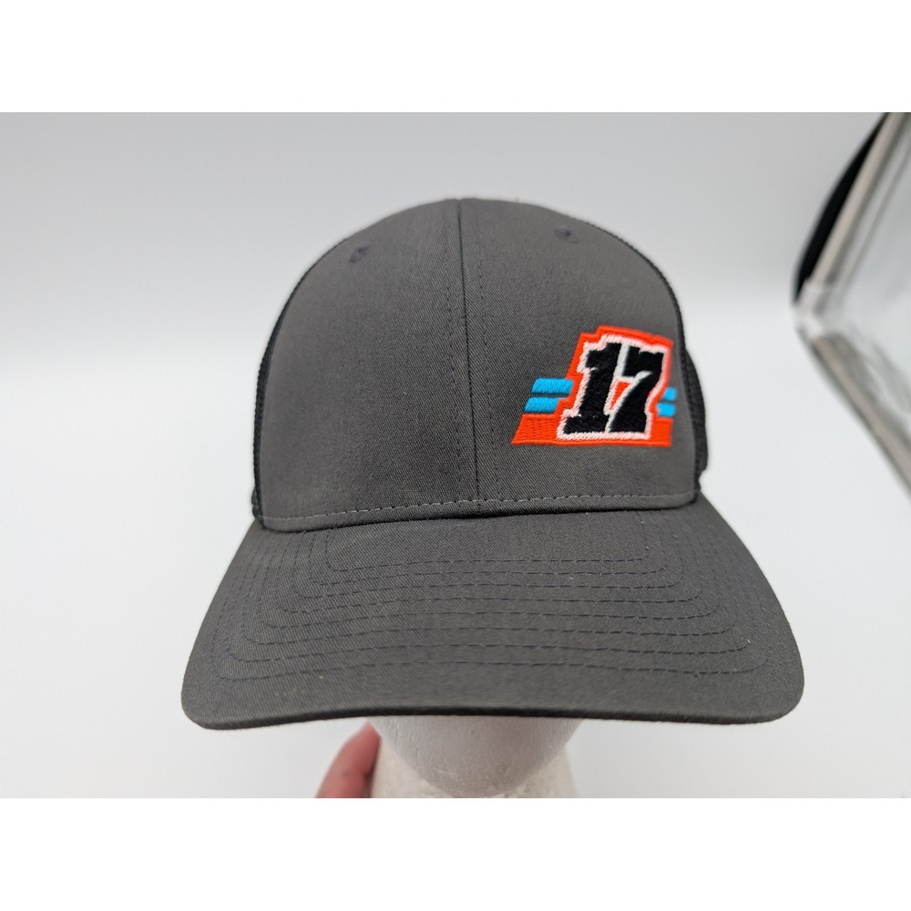 Richardson 110 NOS Energy Drink 17 Trucker Hat Charcoal Grey Black LG/XL Hat